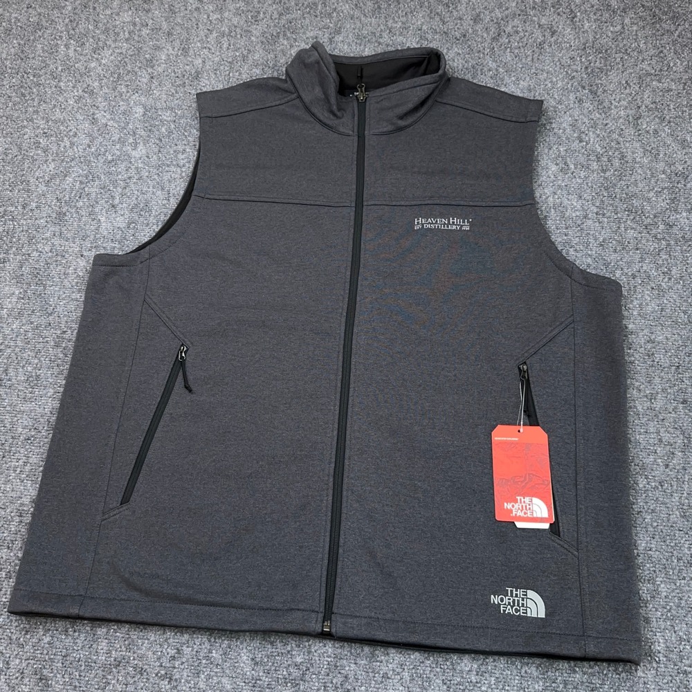 NEW The North Face Ridgewall Softshell Vest Mens XXL Grey Heaven Hill Distillery